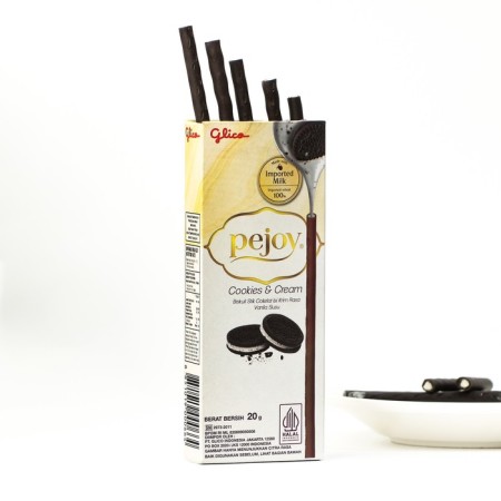 PEJOY biscuit sticks with cookies with cream, 20 g-1