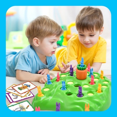 Board Game for Catuality "Eared Racing", 24 cards, 16 hares, 2-4 players, 4+-7