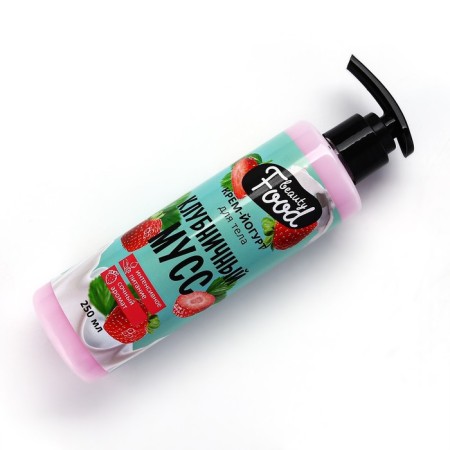 Body Cream, 250 ml, strawberry aroma, Beauty Food-2