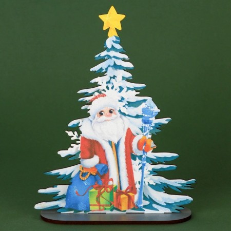 New Year's desktop decor "Santa Claus" 12 x 4.3 x 15.5 cm-2