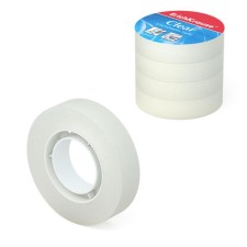 A set of adhesive tape of stationery, 12 mm x 33 meters, Erichkrause Clear, 4 pieces, transparent
