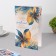 Postcard "Let dreams come true on a wonderful birthday!" embossing, congregre, leaves, white