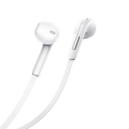 Headphones Borofone BM55 SONIDO, inserts, microphone, jack 3.5 mm, cable 1.2 m, white-1