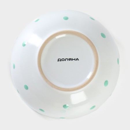 Basilly Ceramic Dolyana "Peas", 580 ml, mint color-3