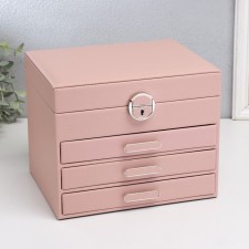 Casket to the leatherette for jewelry 