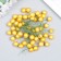 Stamens for flowers "Ball pearl-yellow" d = 1.2 cm 6x1.2x1.2 cm