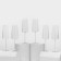 A set of glasses for champagne Lord, 340 ml, crystal glass, 6 pcs