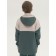Sweatshirt for boys, height 116 cm, green color