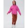 Sweep for girls, height 128 cm, pink color