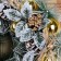 New Year's Wreath D-34 cm "cones and white leaves"