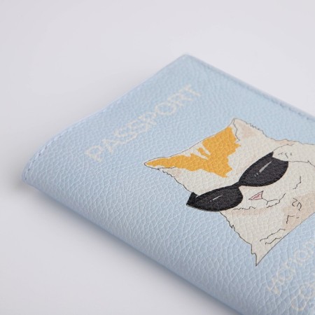 Cover for passport, blue color-4
