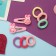 Caramel hair set (10 elastic bands 1.5 cm, 2 invisibility 3.5 cm) bunnies, pink