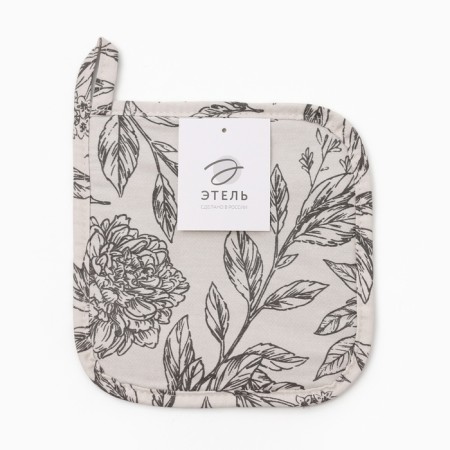 Black Flowers Ethel Trustees 19x19cm, 100% X/L, Sarzha 190 g/m2-2