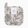 Black Flowers Ethel Trustees 19x19cm, 100% X/L, Sarzha 190 g/m2