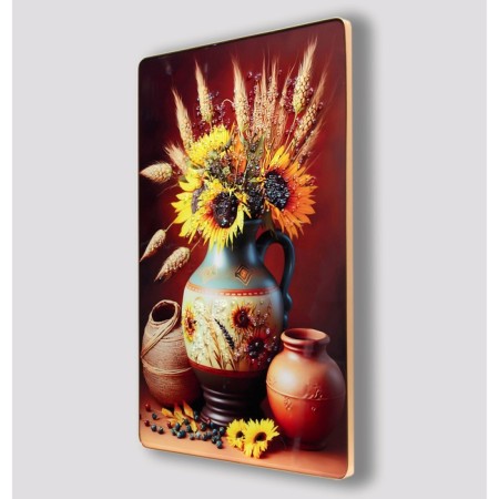 Acrylic painting "Still Life with Sunflowers" 60x39.5 cm-1