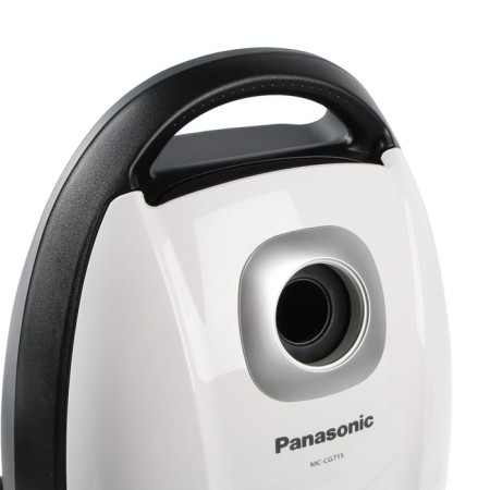 Vacuum cleaner Panasonic MC-CG715W, bag, 2100/380 W, 6 l, cord 5 m, black and white-5