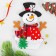 Set for creativity - Create a Christmas tree decoration from felt "Snowman with Christmas trees"