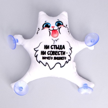 Auto -toe "no shame, no conscience", cat, on suction cups-3