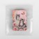 Magnetic needle "cats and butterflies", 8 × 5.5 cm, pink color