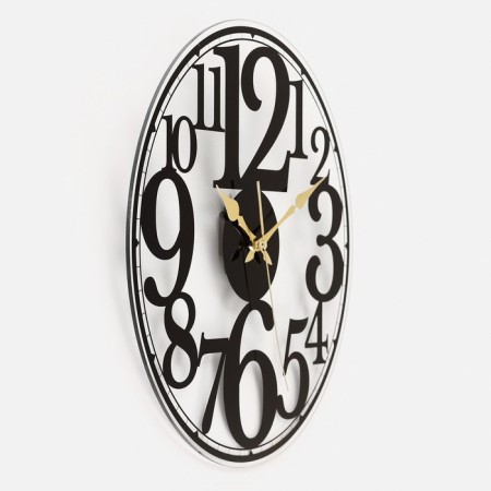 Watching clock, interior "contrast", D-39 cm, silent-1