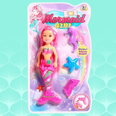 Fairy -tale doll "Mermaid" with accessories, mix-8