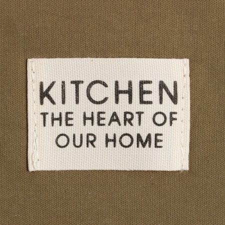 Apron Ethel Kitchen 60x70 cm, green color, 100% cotton, sarzha 220 g/m2-5
