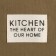 Apron Ethel Kitchen 60x70 cm, green color, 100% cotton, sarzha 220 g/m2