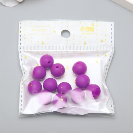 Busina silicone "round" noble purple d = 1.2 cm-2