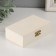 Casket wood for painting "rectangular" castle castle 13x8x4 cm