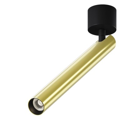 Technical C141CL-L300-6W3K-BBS Focus T, 30x30x341 mm, LED, 6W, 280LM, 3000K, Black Black and Brass