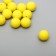 Busina silicone "Round" yellow marshmallow d = 1.2 cm