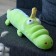 Soft toy-podushka "Crocodile with a duck", 65 cm, green color