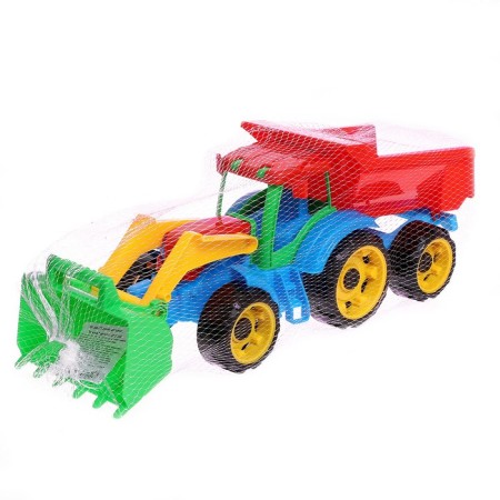 Tractor "Worker", with a trailer, mix-11