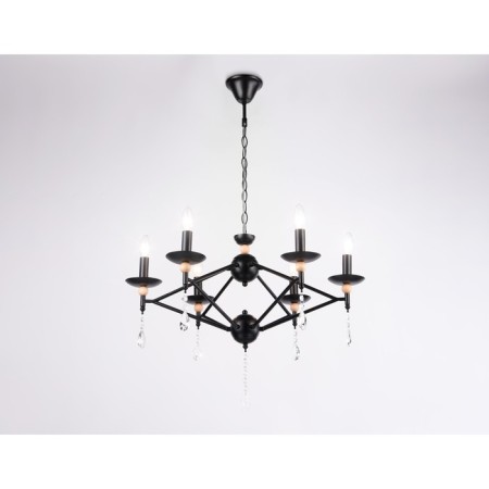 Suspended chandelier Ambrella Light, Modern, TR9597, 6HE14, Black Color Black-1
