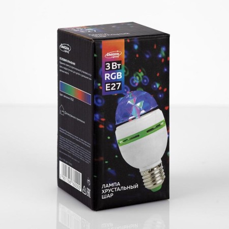 Light device "Mini Disko-Shar" 5.5 cm, E27, glow RGB-4