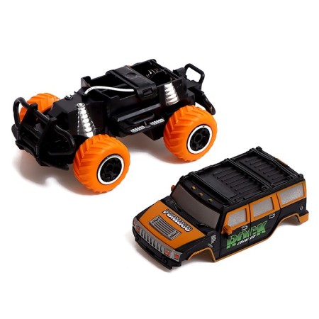 Radio -controlled jeep "graffiti", works on batteries, color orange-3