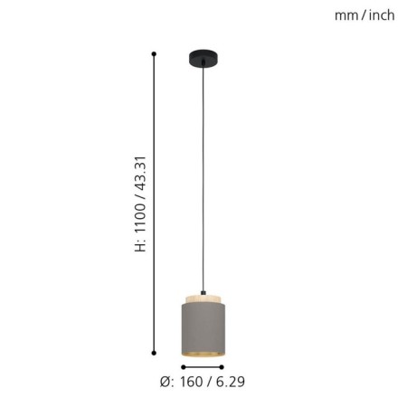 Albariza 1x40W chandelier E27-2
