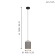 Albariza 1x40W chandelier E27