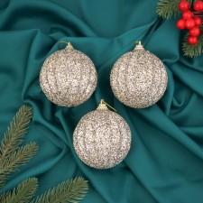 Set of balls plastic D-8 cm, 3 pcs 