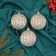 Set of balls plastic D-8 cm, 3 pcs "Elass" silver