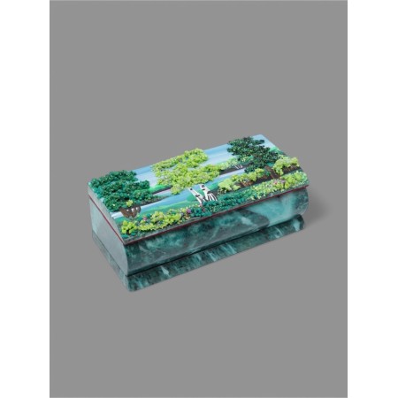 Casket "Summer" 15x7x5.5 cm, stone baby, coil-9