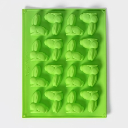 Baking uniform “Easter rabbit”, silicone, 30 × 23 cm, 16 cells, mixing mix-1