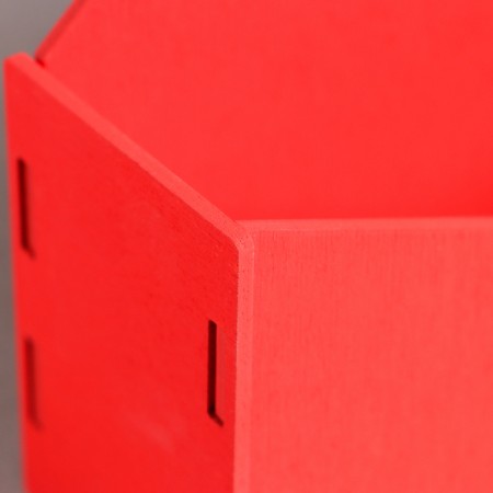 Kashpo wooden 21 × 6 × 18 cm envelope "Good heart", red give beautifully-4