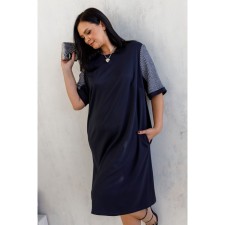 Women's dress, size 54, dark blue color