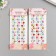 Sticker of rhinestones plastic "threads with flowers" 19x8 cm