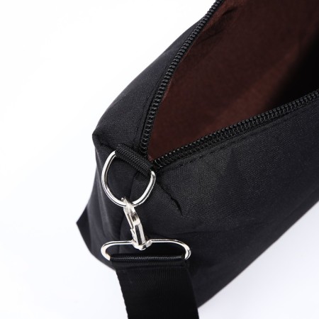 Bag Cross-Bodi with a zipper, black color-9