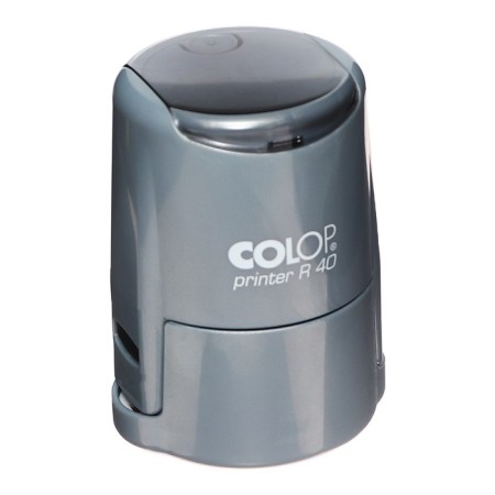 Equipment for round printing automatic Colop Printer R40, diameter 41.5 mm, with a lid, a silver case-7