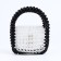 Bag-clate on magnet, long belt, white color
