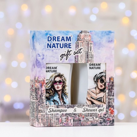 Dreamnature set: shampoo for weakened and damaged hair, 250ml+shower gel, 250ml-1