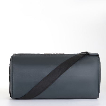 Sports bag with lightning, long belt, gray color-2